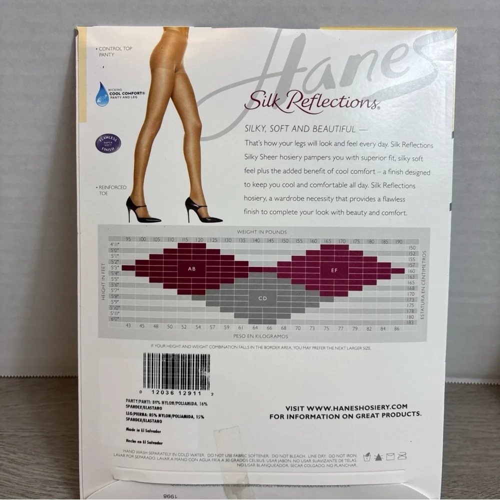 Hanes Silk Reflections Silky Sheer Pantyhose